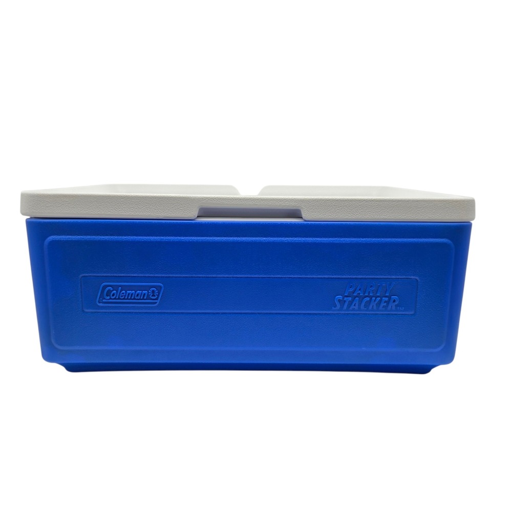 Coleman Cooler Party Stacker 24Can Blue Portable Insulated Tailgate Camping 6225